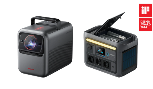 NEBULA X1 | 4K Beamer mit Triple-Laser und Mikro-Gimbal + Anker SOLIX C800