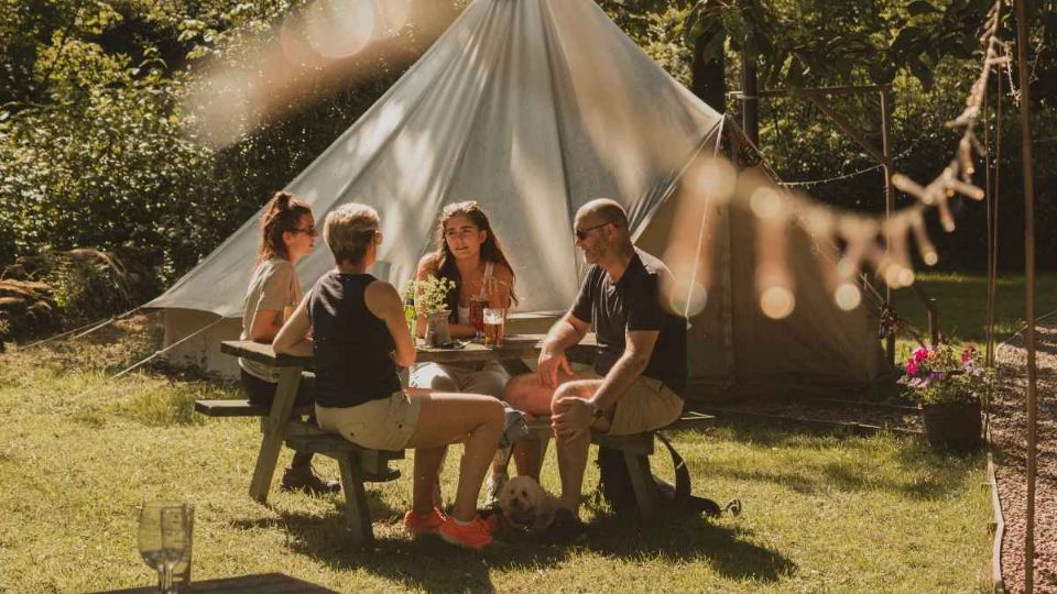 Glamping-Zeltunterkunft