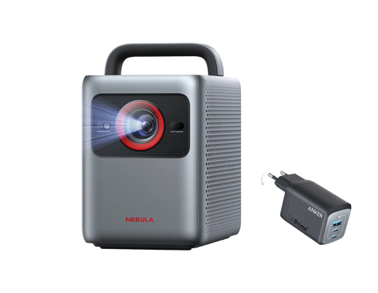 Cosmos 4K SE | Dolby Vision-Projektor mit Google TV + Anker Prime 100W GaN Wandladegerät (3 Ports)