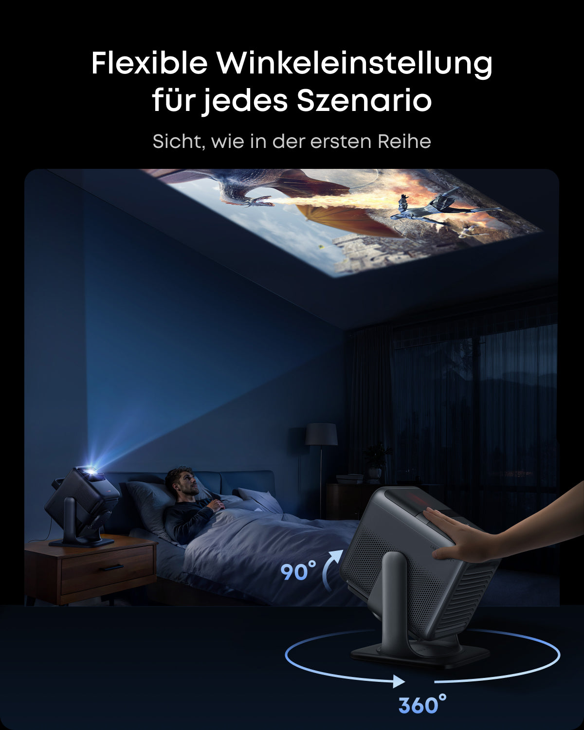 NEBULA Gimbal-Ständer für Beamer Kompatibel mit NEBULA X1