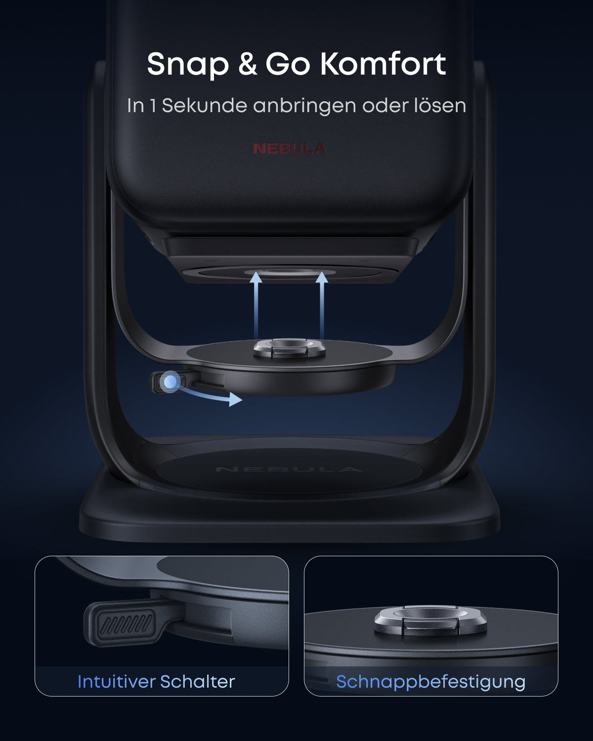 NEBULA Gimbal-Ständer für Beamer Kompatibel mit NEBULA X1