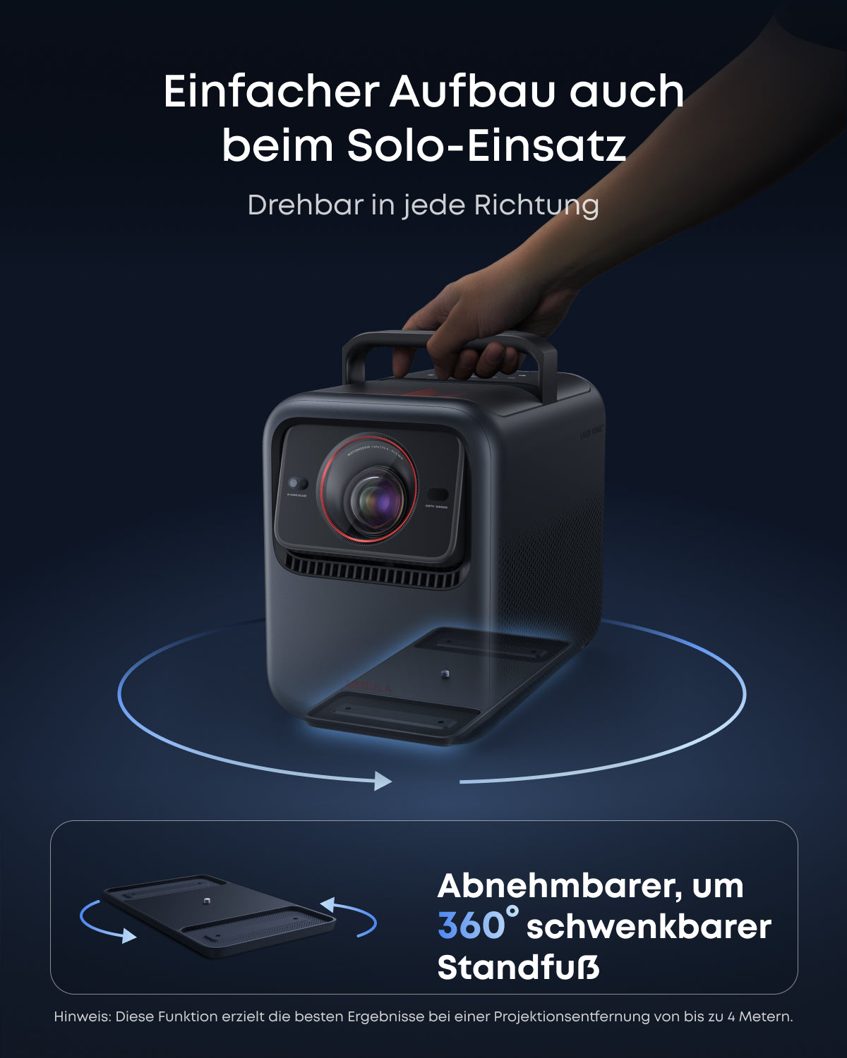 NEBULA Gimbal-Ständer für Beamer Kompatibel mit NEBULA X1