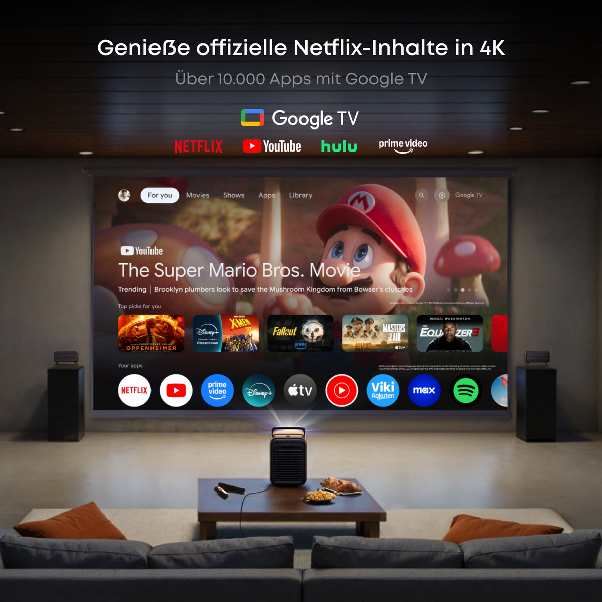 NEBULA X1 | 4K Beamer mit Triple-Laser und Dolby Audio