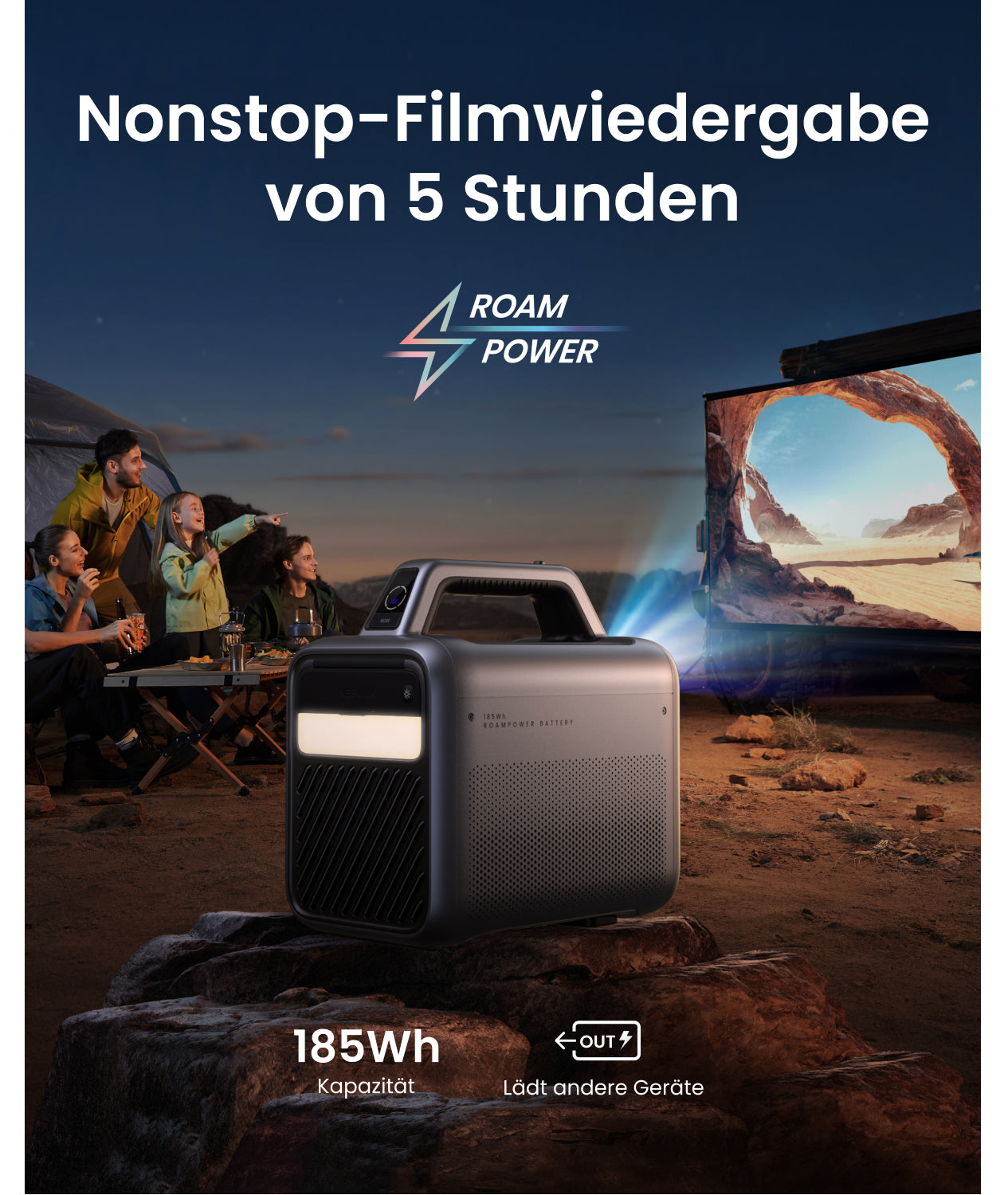 Mars 3 | Outdoor-Projektor mit langer Spielzeit
